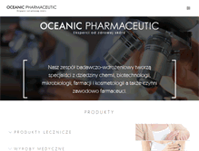 Tablet Screenshot of oceanicpharmaceutic.pl